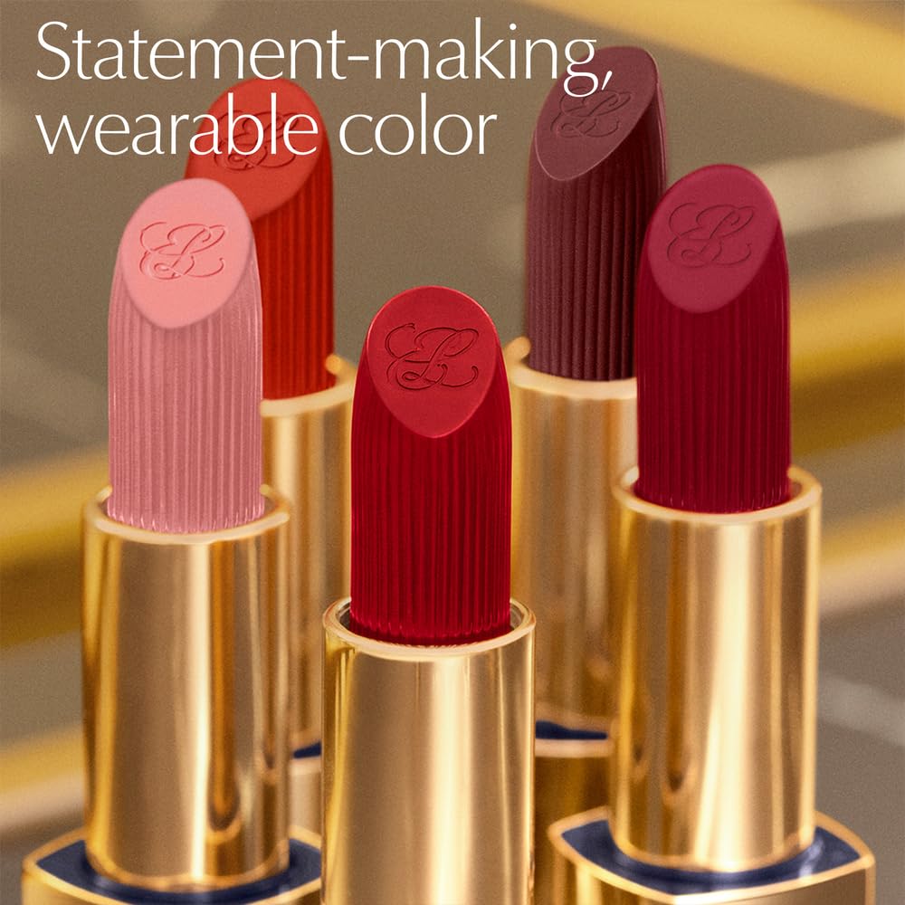 Estée Lauder Pure Color Long-Lasting Matte Lipstick for Women with Matte Finish | Plumping & Nourishing, 0.12 Ounce, 699 Thrill Me
