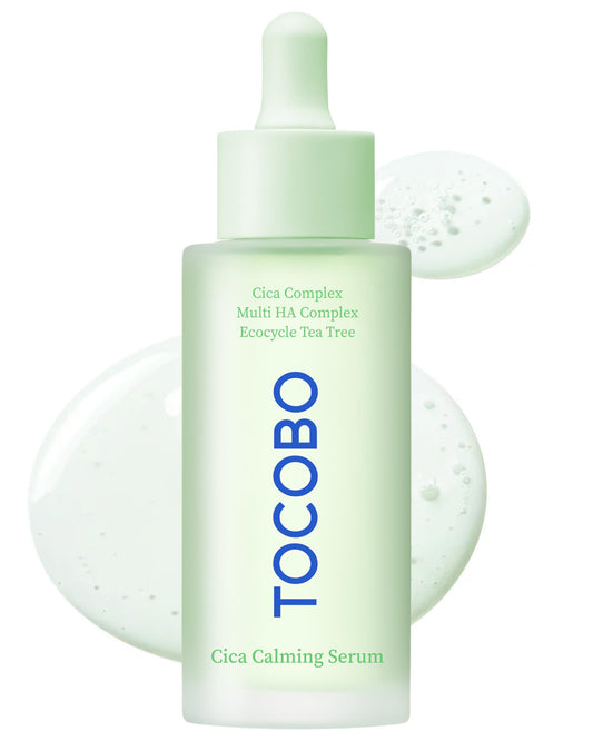 TOCOBO Cica Calming Serum – Korean Vegan Soothing Face Serum with Cica, Tea Tree & Hyaluronic Acid – Lightweight Hydrating Formula for Sensitive Skin, 24-Hour Moisture, Non-Greasy, 1.01 fl.oz.