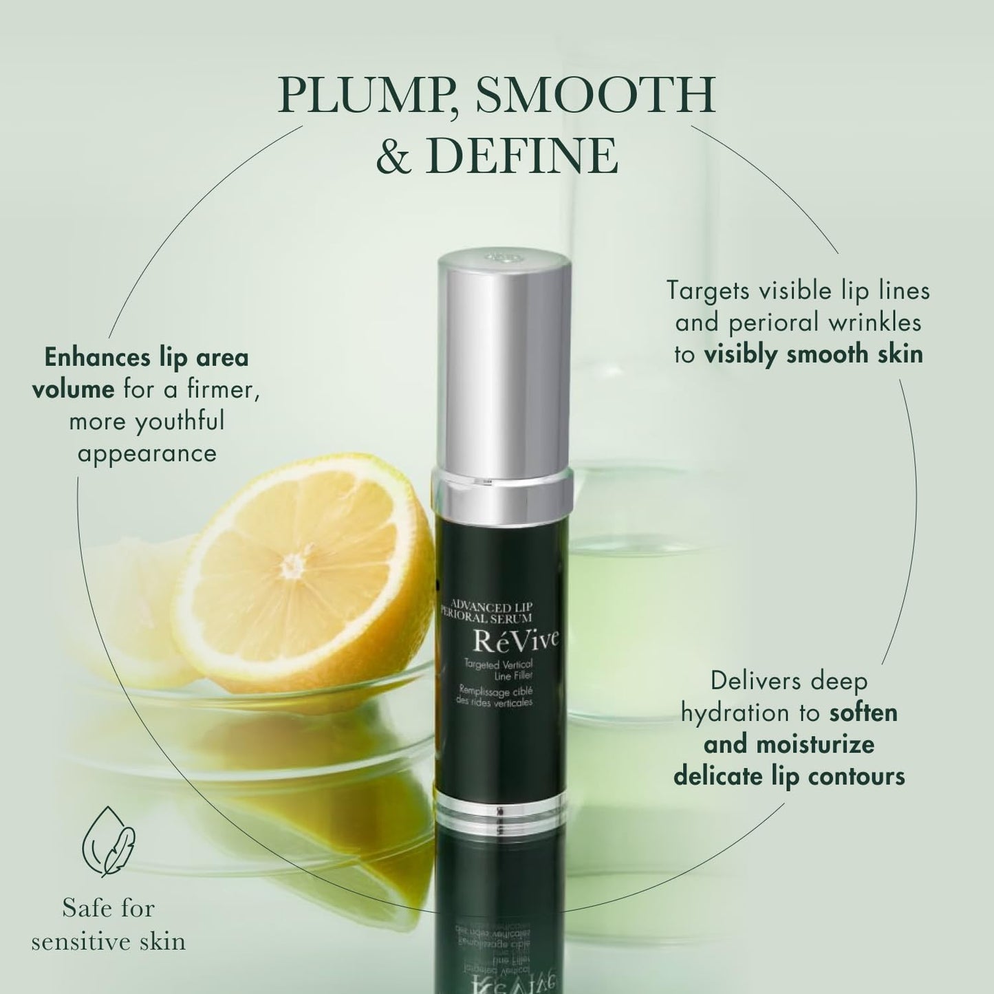 RéVive Advanced Perioral Lip Serum - Anti Aging Perioral Lip Treatment to Reduce Lip Area Lines & Wrinkles -Helps Restore Lip Contour & Visible Fullness(0.5 fl oz)
