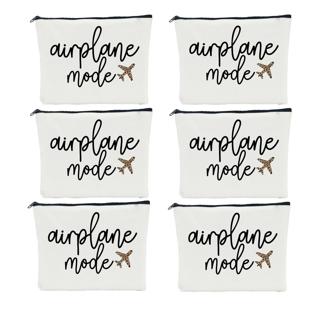 6 PCS Travel Gifts for Women - Girls Trip & Weekend Bags for Women Traveler Sister Besties Vacation Holiday Bachelorette Party Cosmetic Bag