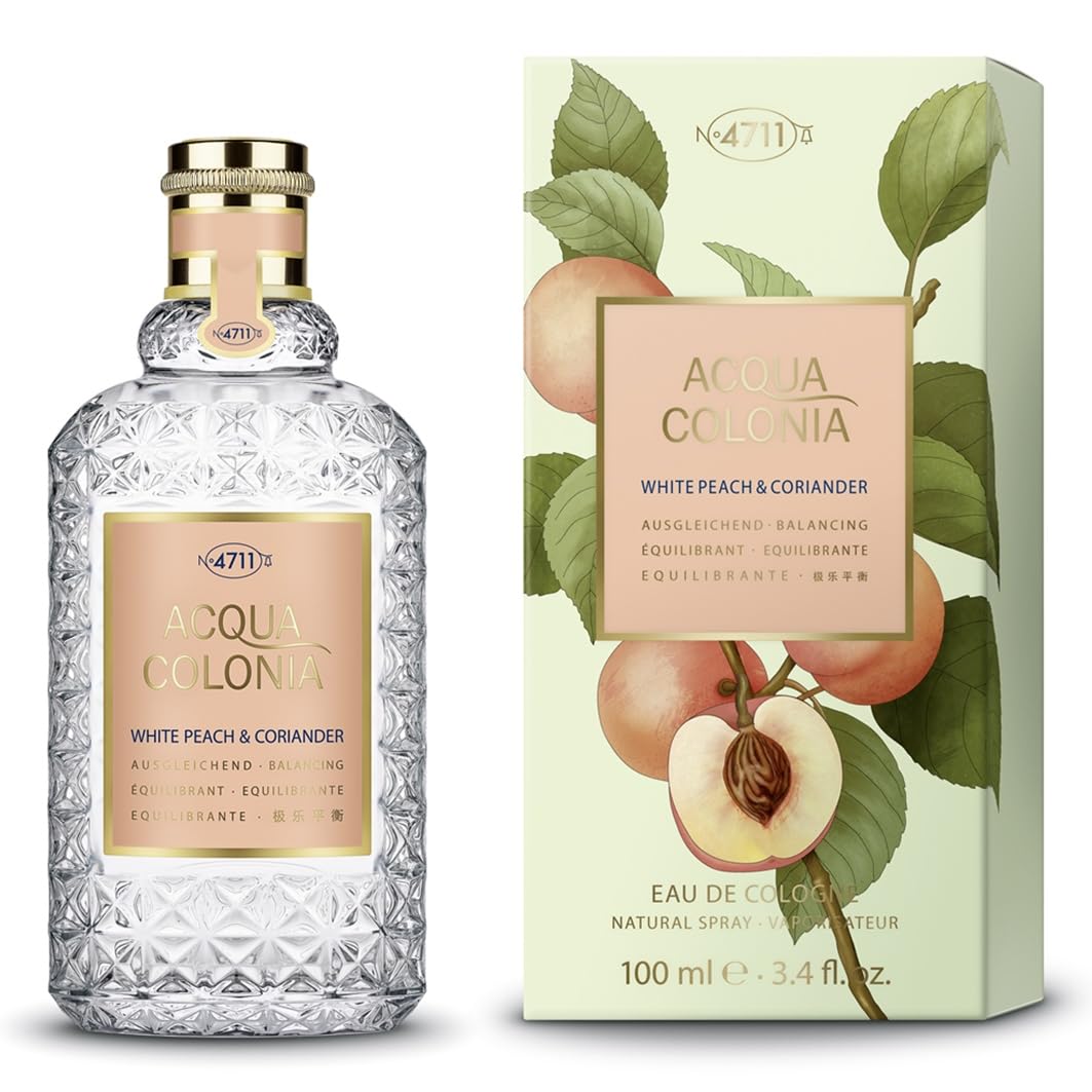 4711 Acqua Colonia White Peach & Coriander Unisex EDC Spray - 3.4 oz Fragrance
