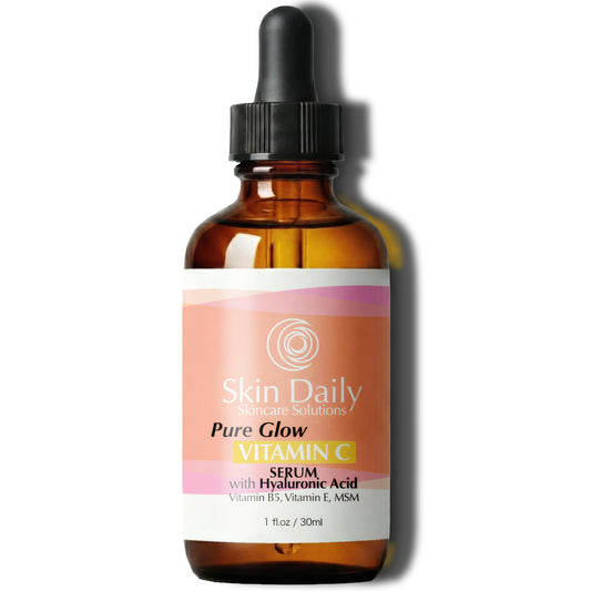Antioxidant Vitamin C Serum for Face- Infused with Electrolytes, Hyaluronic Acid, Retinol - 1 oz