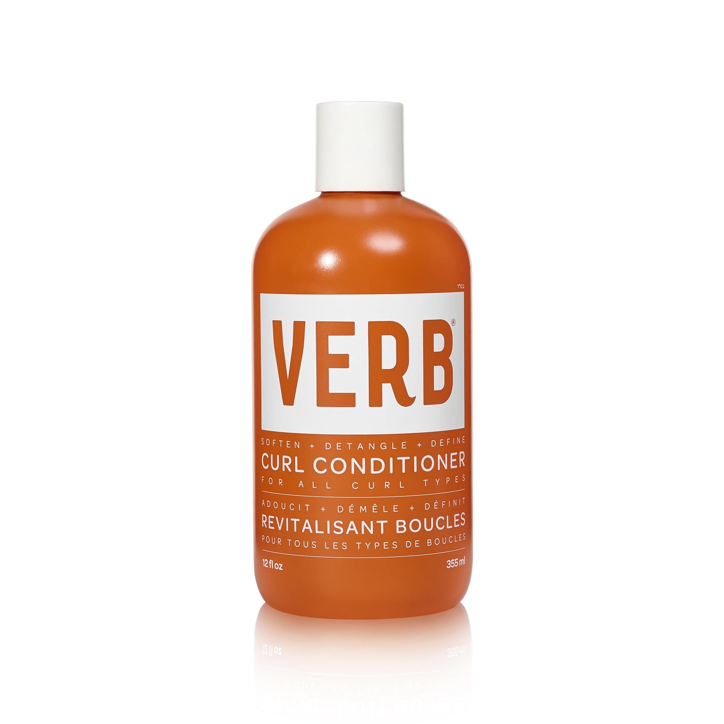 VERB Curl Conditioner, 12 fl oz - Soften, Define + Hydrate - Frizz Control + Curl Retention - Vegan, No Parabens or Harmful Sulfates