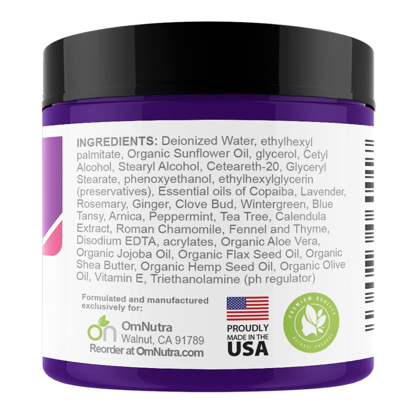 OmNutra OncoEase Oncology Cream - Organic Skin Care Lotion for Topical Relief Extra Strength Moisturizer for Dry Skin Care for Chemo Patients Radiation Treatment Topical Arnica Cream
