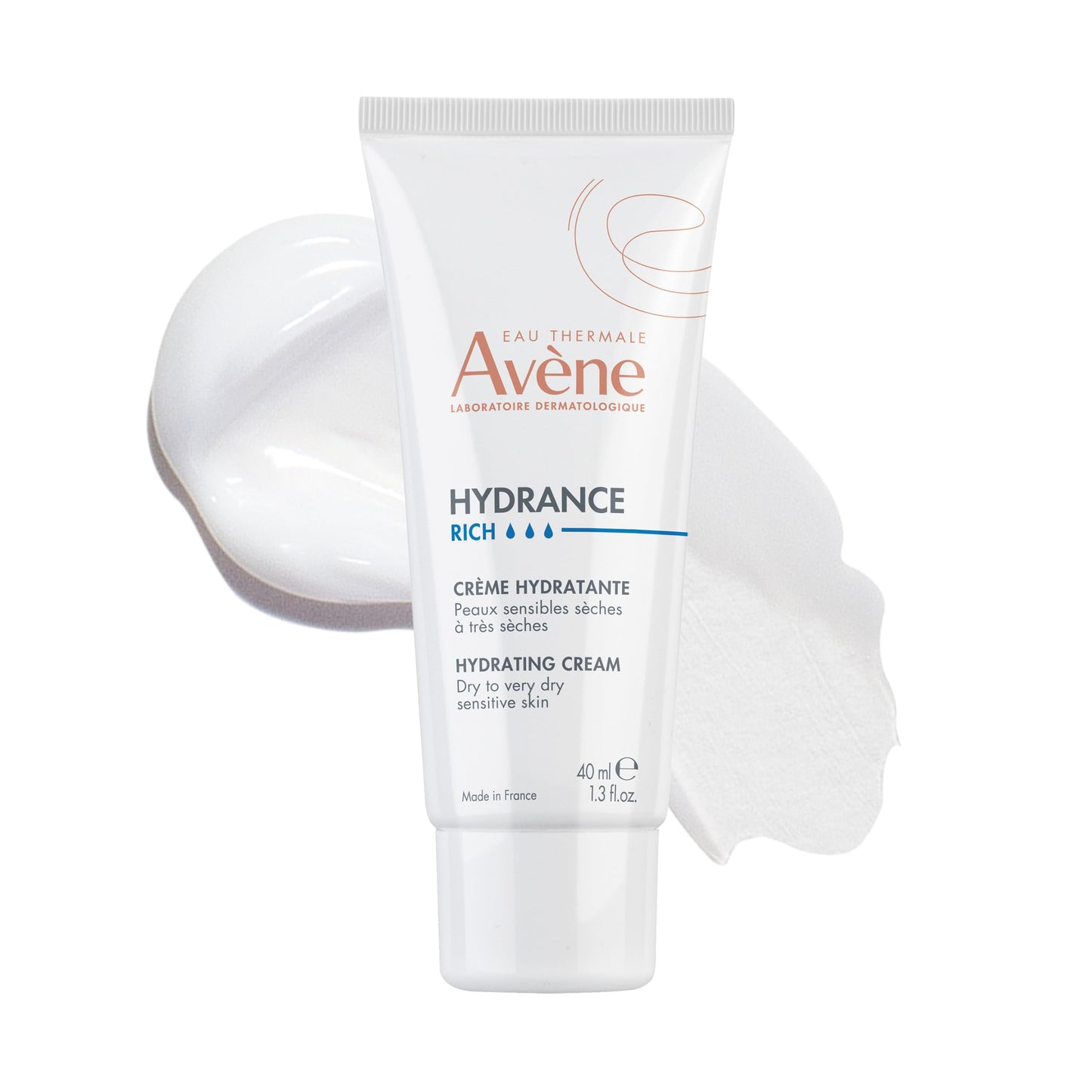 Avène Hydrance RICH Hydrating Cream, Daily Face Moisturizer, Soothes Feelings of Skin Tightness Associated with Dryness, Dry Skin Moisturizer, Non-Comedogenic Skin Care for Dehydrated Skin Barrier