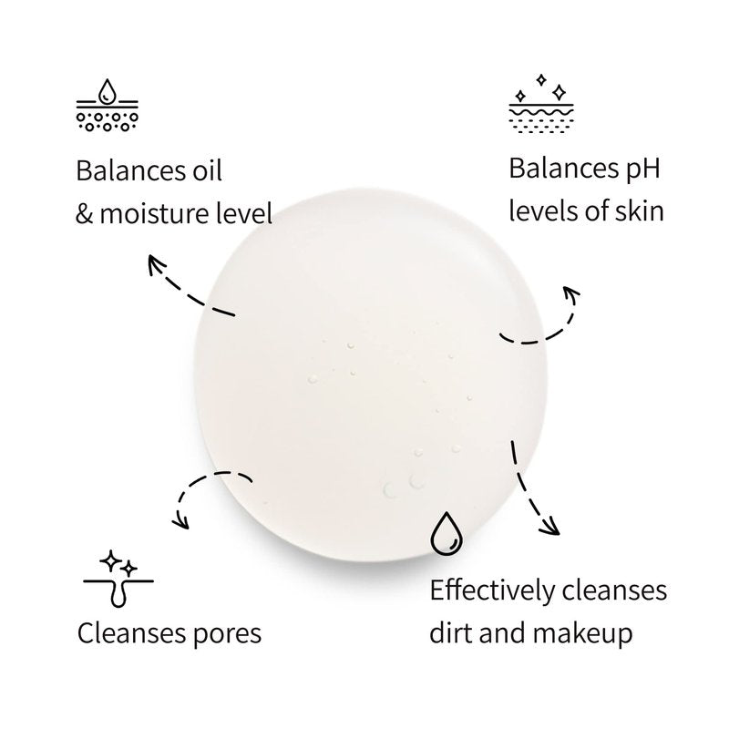 herbloom Green Clear Vegan Cleansing Oil to Foam - Korean Cleanser, pH Balanced Mild Foam Cleanser, Oil Based Cleanser, Sulfate Free, Vegan Skincare - 6.76 fl.oz.