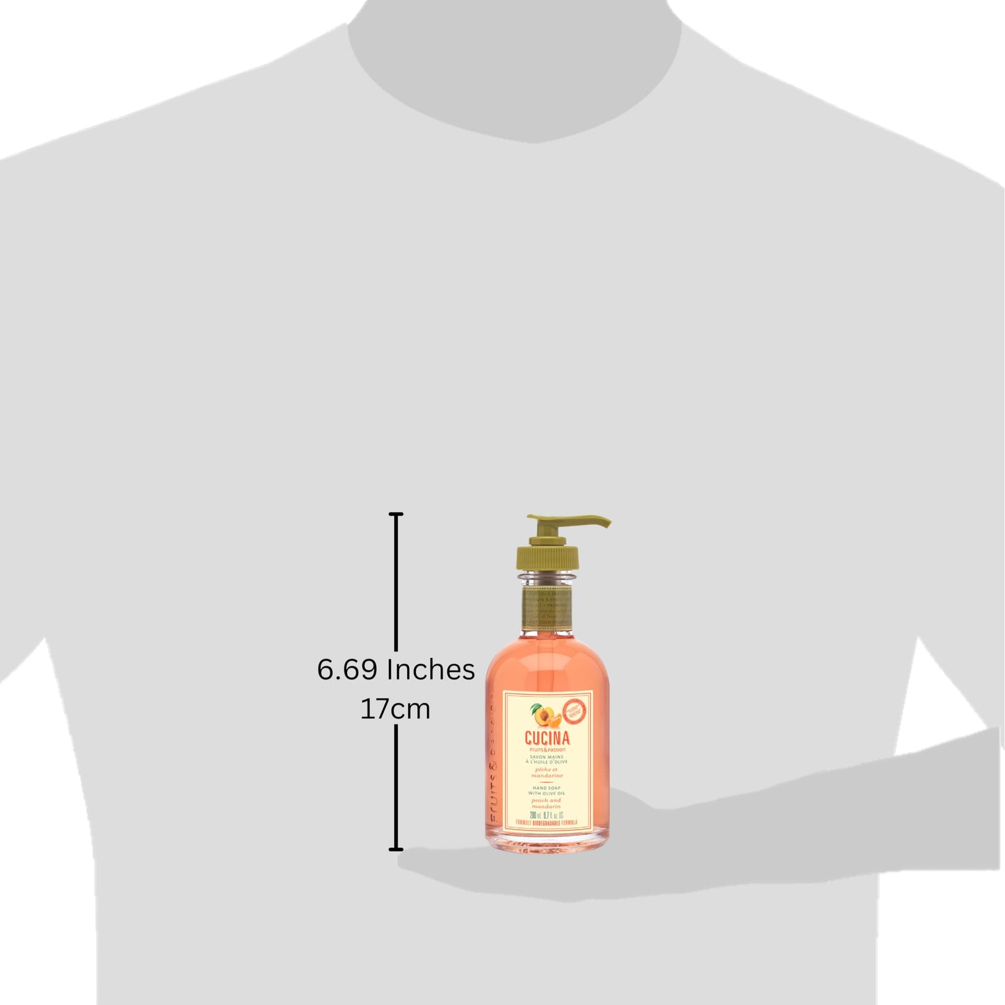 Cucina Fruits & Passion Peach and Mandarin Hand Soap, 200ml