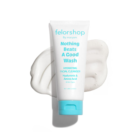 Felor shop by maryam Hydrating Facial Cleanser | Daily Face Wash for All Skin Types | Hyaluronic Acid + Amino Acid | Non-Drying Oil Control Face Wash | 100 G
