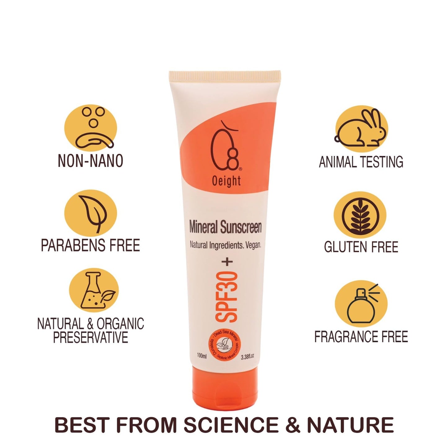 Oeight Mineral Sunscreen for Babies and Children, Baby Sunscreen Lotion Family Sun Protection with Mineral Shield Kids Dermatologist Recommended SPF for Natural UV Protection, Made in Israel