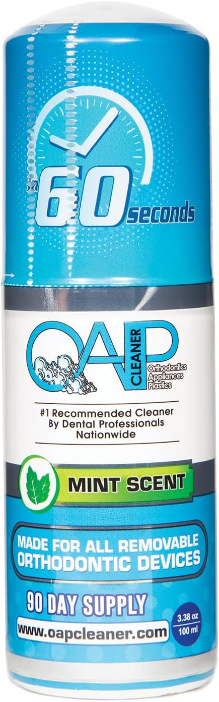 OAP Cleaner - Dental & Ortho Appliance Foam Cleaner | 3-4 Month Supply for Effective Sterilization