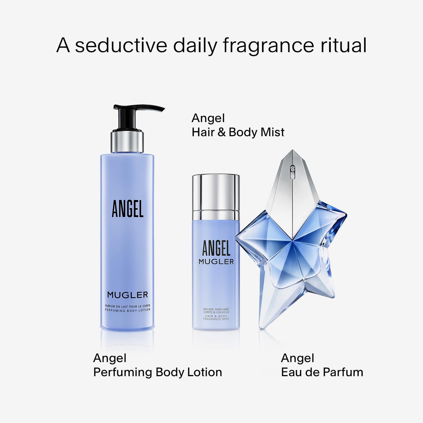 MUGLER Angel Body Lotion | Floral & Woody Women's Moisturizer - 6.7 Fl Oz with Peony, Praline & Wood Accord