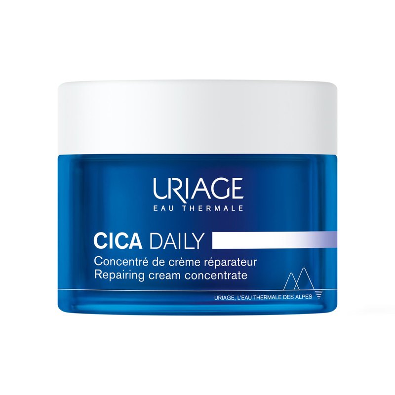 Uriage Cica-Daily Repairing Cream Concentrate, Made With Centella Asiatica + Hyaluronic Acid + Vitamin B5, 96% Ingredients Of Natural Origin, Fragrance-Free