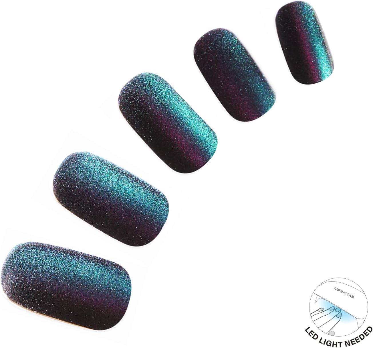 Dashing Diva Glaze Nail Strips - Stone Cold | Long-Lasting, Chip-Resistant Gel Nail Wraps | 34 Salon Quality Strips, Prep Pads & Nail File Included