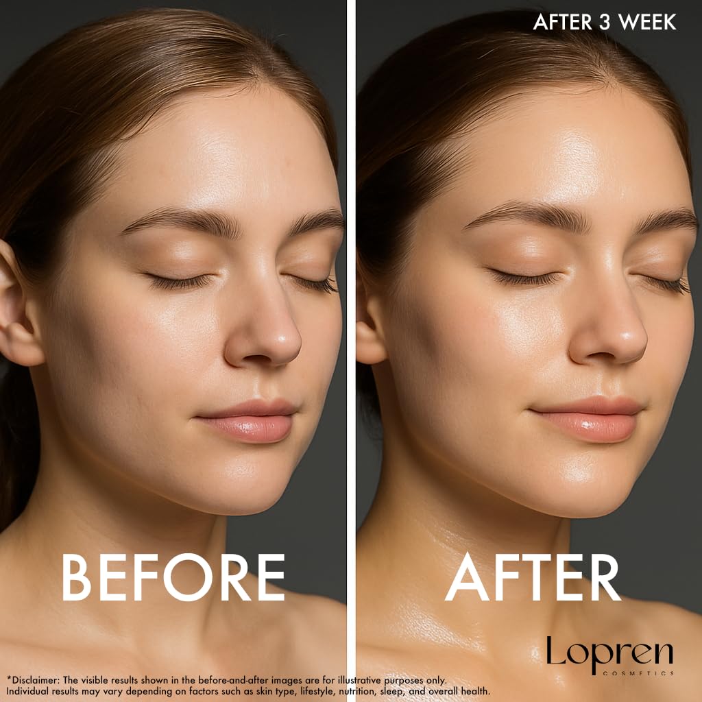 Lopren Ginseng Serum, Skin Renewing & Hydrating Facial Serum, High-Potency Ginseng & Peptides for Anti-Aging, Wrinkle Care & Skin Radiance, Paraben-Free & Fragrance-Free, 1 Fl Oz