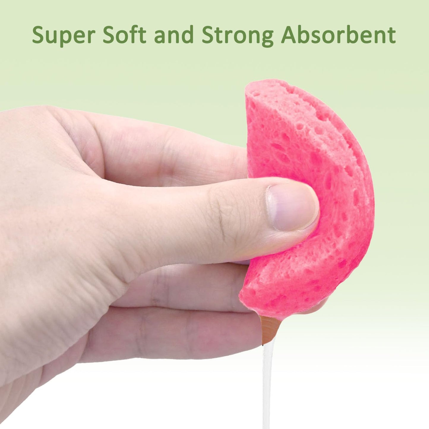 Beieverluck 300 Count Compressed Facial Sponges for Cleansing Natural Cellulose Disposable Face Sponge Spa Sponge for Face Cleansing Exfoliating Makeup or Mask Removal, Pink