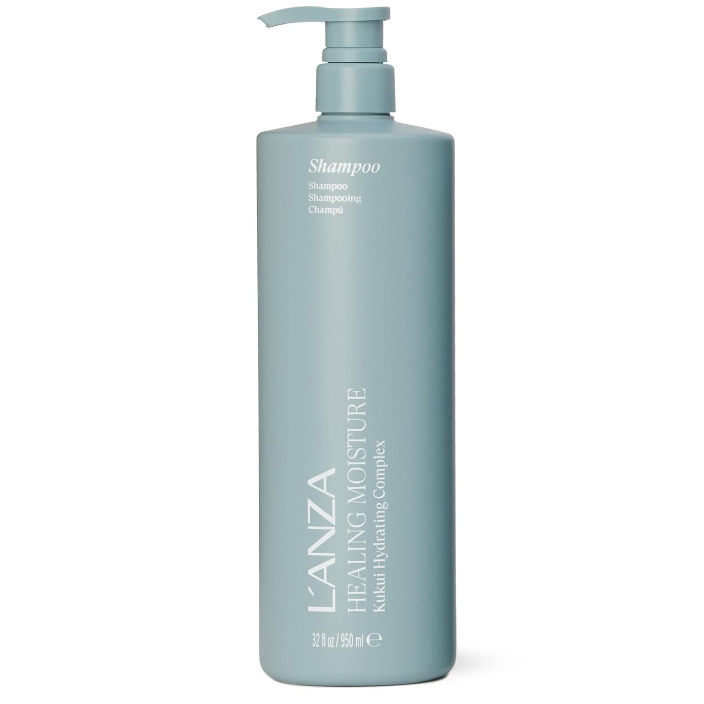 L'ANZA Healing Moisture Shampoo - Deep Hydration & Anti-Frizz Formula | Color Safe, Sulfate Free, Restores Elasticity