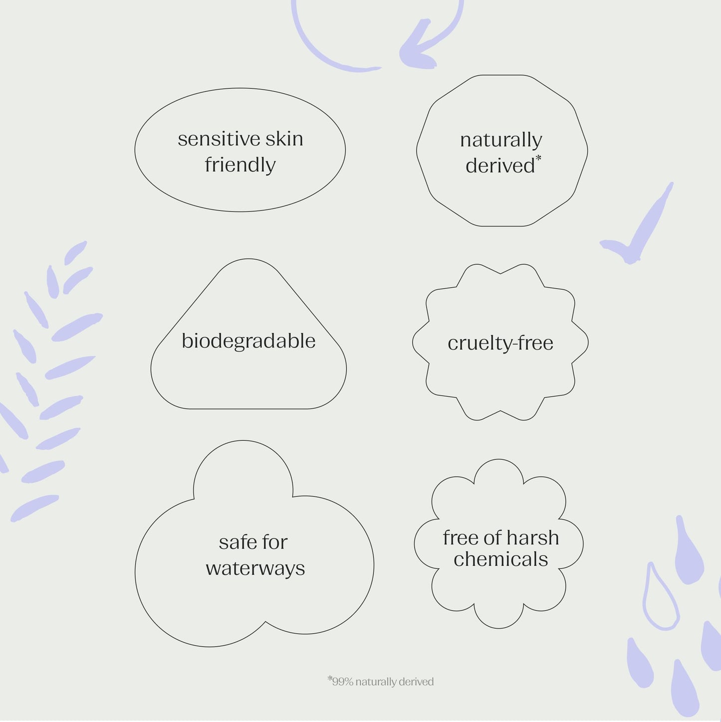 EVOLVED BY NATURE Liquid Hand Soap, 12 Oz (Pack of 3), Lavender Lemongrass, Biodegradable Formula