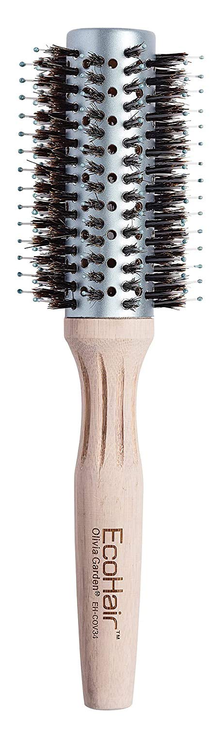 Olivia Garden EcoHair Combo Vent Round Bamboo Hair Brush EH-COV34 (2 5/8")