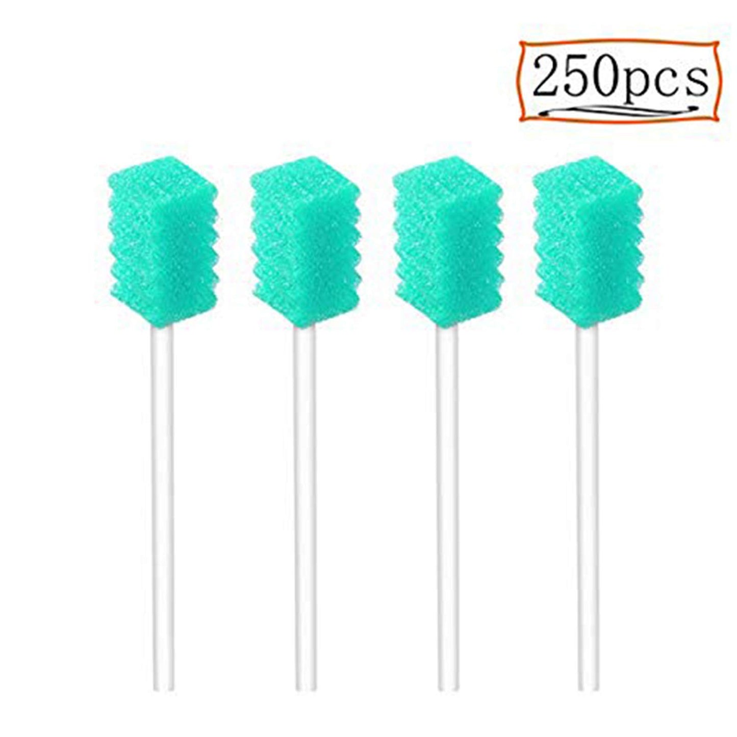 250 Pcs Disposable Oral Swabs,Sterile Dental Sponge for Mouth&Gum Cleaning