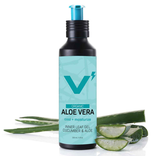 VOLT Organic Aloe Vera Gel for Face & Skin - Soothes, Moisturizes & Refreshes Naturally - 5. Fl. Oz (150ml)