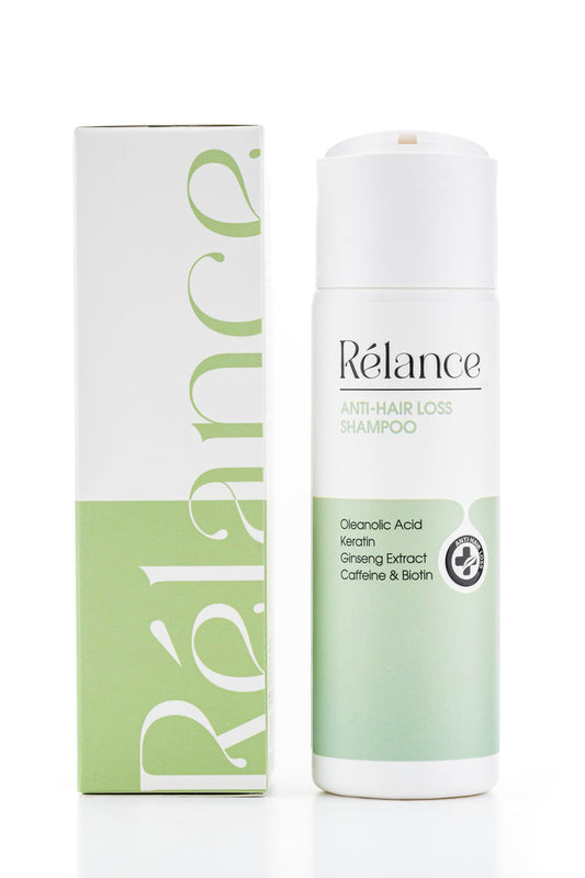 Relance Anti-Hair Loss Shampoo, 200ml, with Oleanolic Acid, Keratin, Ginseng Extract, Caffeine, Biotin, SLS-Free