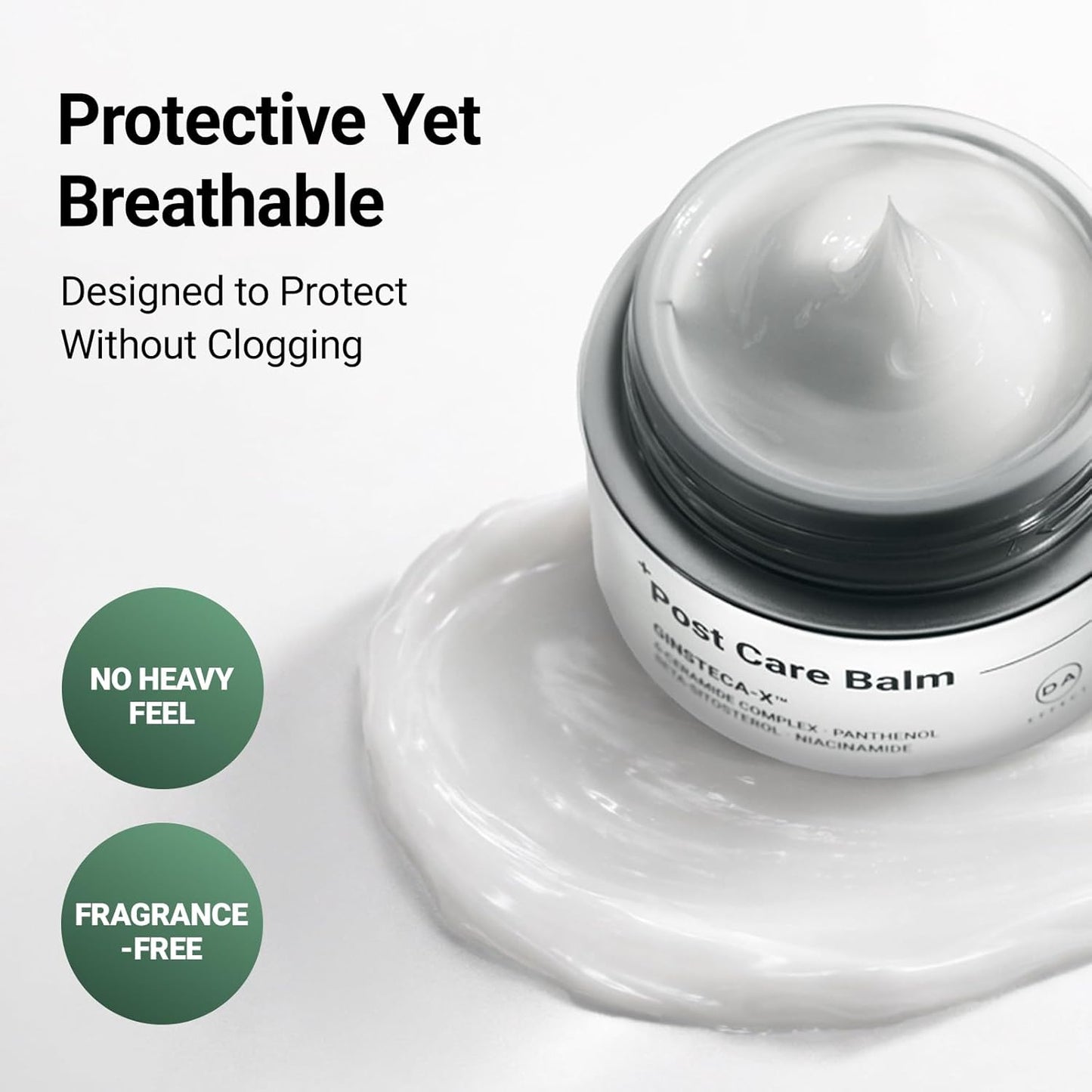DA EFFECT Post Care Balm - Hydrating Face Moisturizer with TECA & Ginseng Exosome | Soothes Redness & Dryness, 30ml
