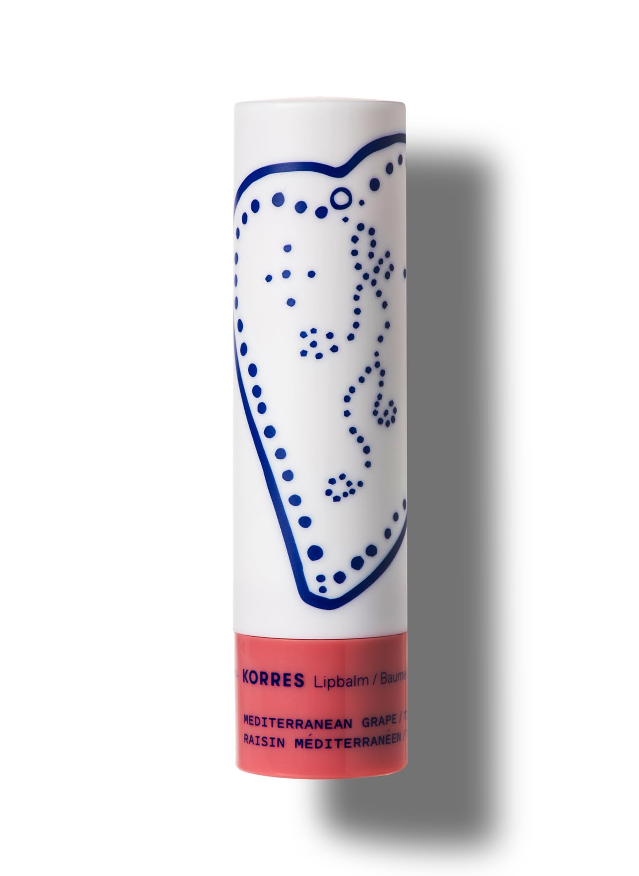 KORRES Lip Butter Stick Mediterranean Grape Hydrating Lip Balm with Greek Hypericum Balsam Oil, Moisturizing & Subtle Tint for Soft Lips, Lip Care for Women & Men, 0.17 oz