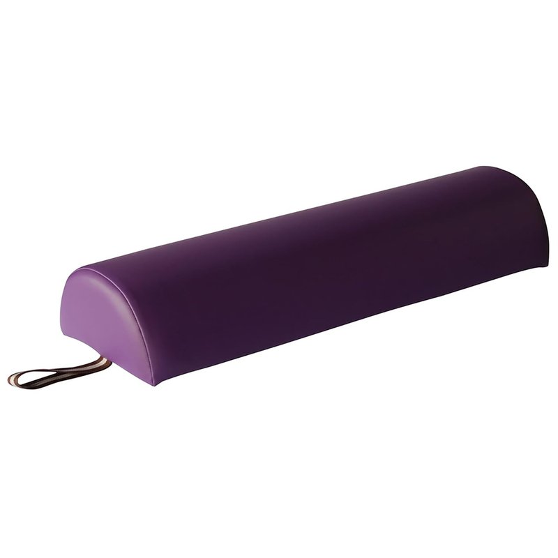 Half Round Bolster Pillow for Massage Tables - 6"x26" Purple Semi-Round Cushion for Yoga & Therapy