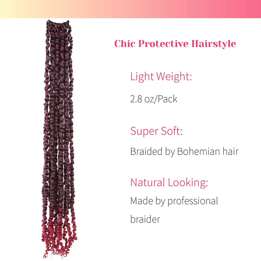 BOHOBABE Passion Twist Crochet Hair 30 Inch for Black Women Pre-twist, T118