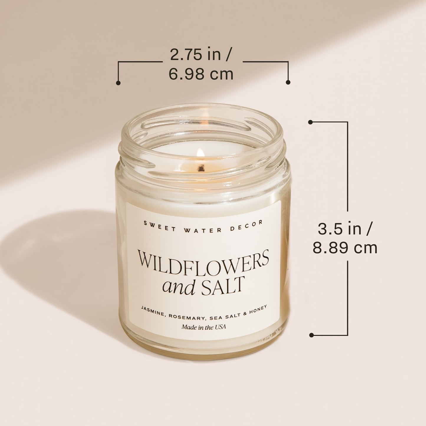 Sweet Water Decor Happy Birthday Soy Candle - Vanilla Sugar & Buttercream Sweet Scented Happy Birthday Candle Gift for Mom, Friends & Girls - 40 Hour Burn Time - 9oz - Non Toxic