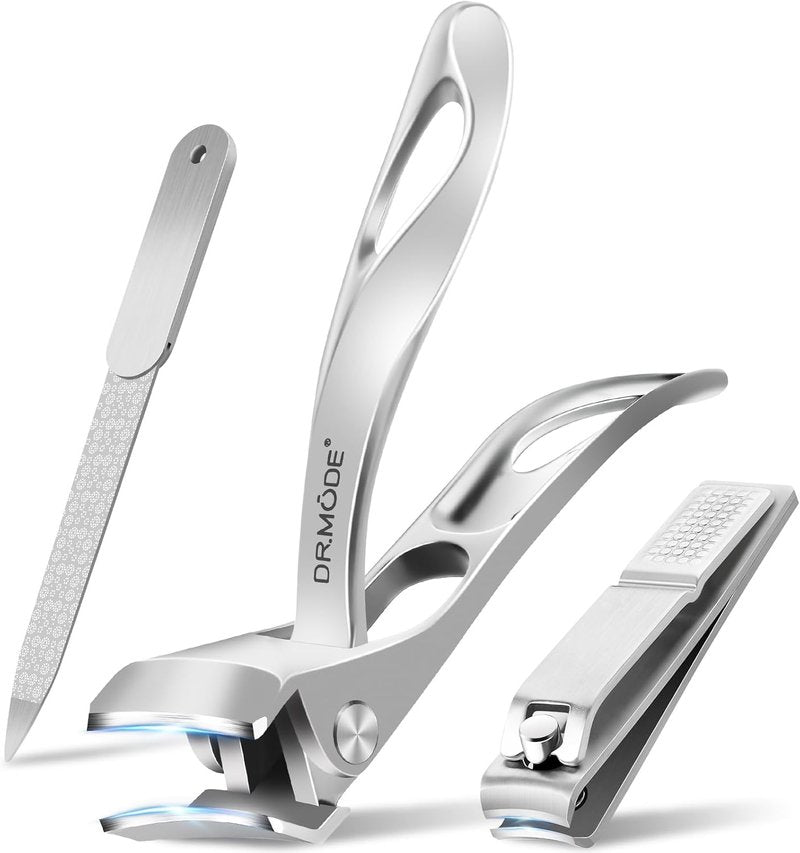 Toenail Clippers for Seniors - Ultra Sharp Large Nail Clippers Set | Slanted Angled Head, Heavy Duty Design
