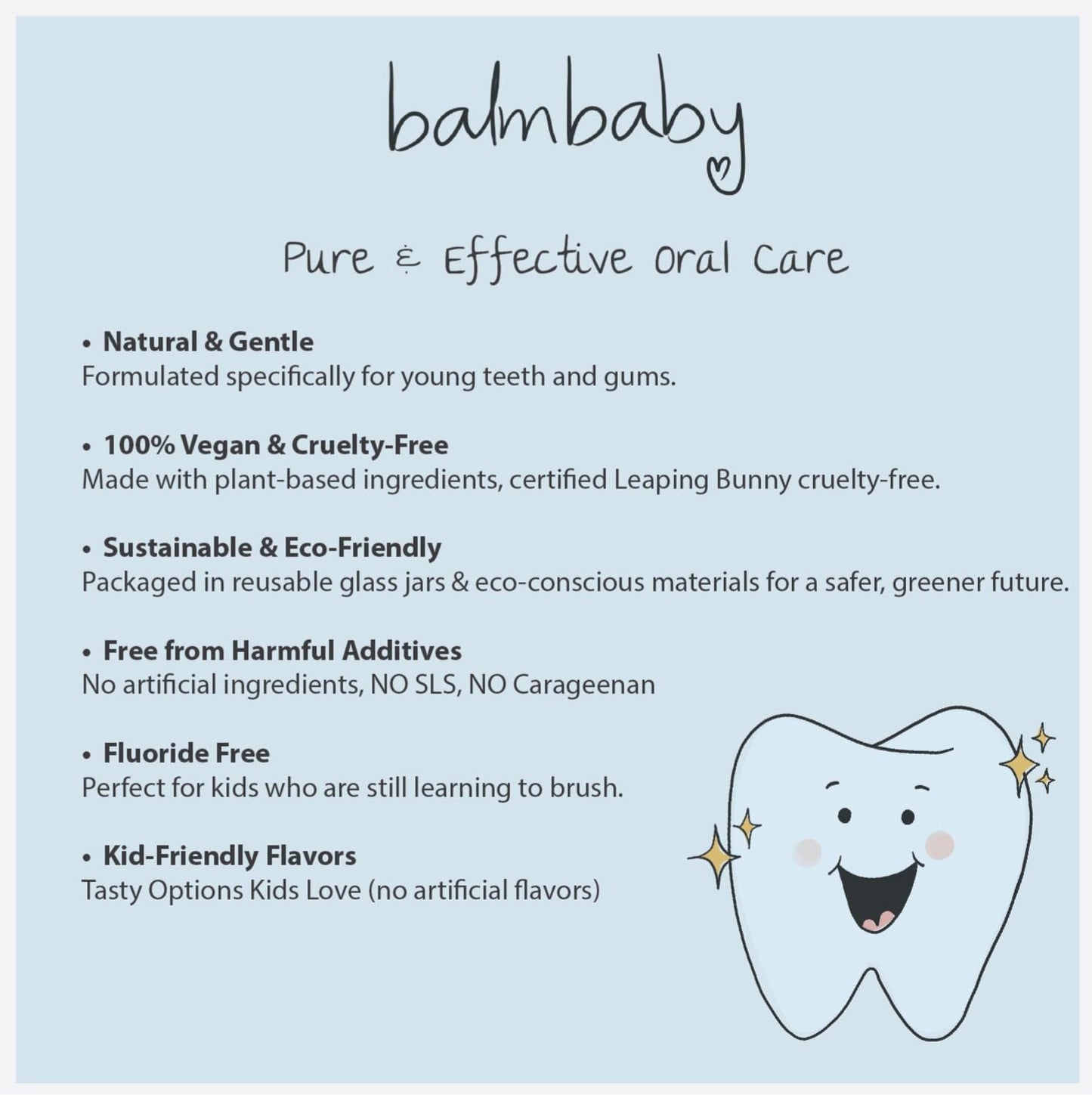 Kids All Natural Fluoride Free Toothpaste – SLS Free Toothpaste with Xylitol, Vegan Gluten Free, Glass Jar Zero Waste Teeth Paste