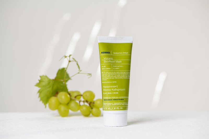 KORRES Santorini Grape Poreless Skin Care Cream, Gel Face Moisturizer with Hyaluronic & Salicylic Acid, Lightweight Shine Control for Oily, Dry & Sensitive Skin, 0.68 fl oz