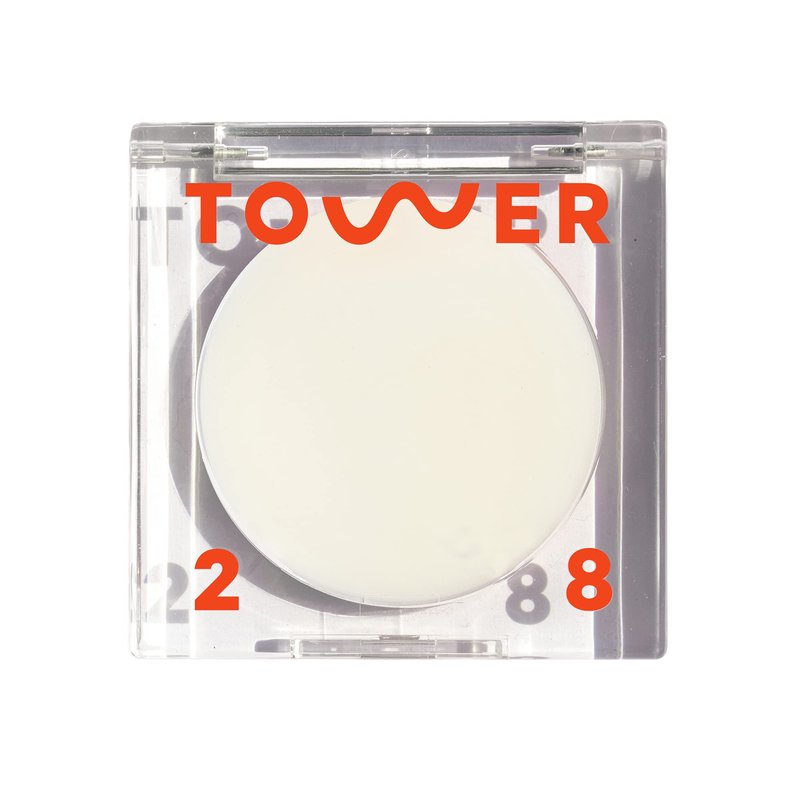 Tower 28 SuperDew Highlighter Balm - Clear, Shimmer-Free Face Luminizer for Glass Skin - Non-Comedogenic Highlighter Makeup for Sensitive Skin - Multi-Purpose Dewy Face Balm - Vegan (0.16 oz)
