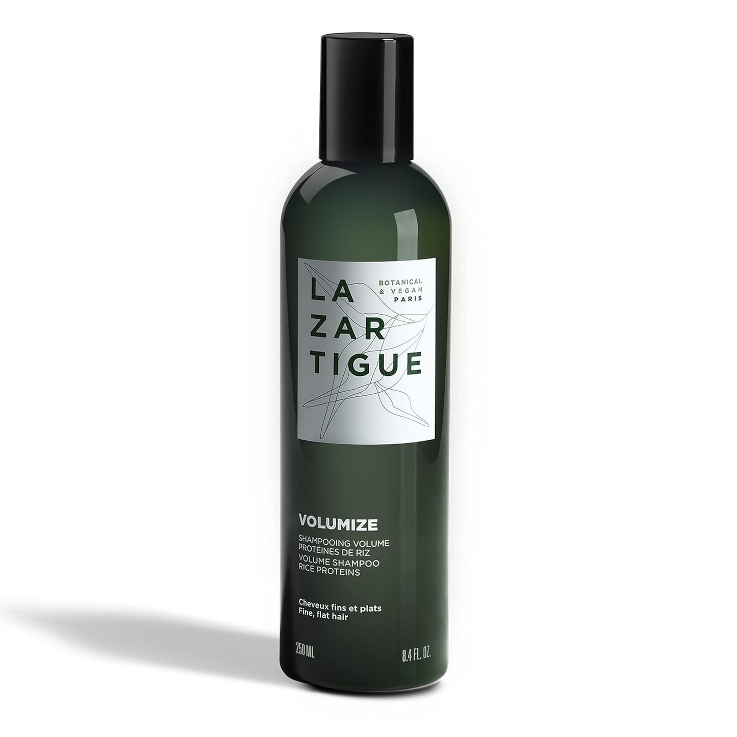 Lazartigue Volumize Shampoo - Rice Protein Formula for Body & Shine | Vegan, Sulfate & Silicone Free, 8.4 Fl Oz