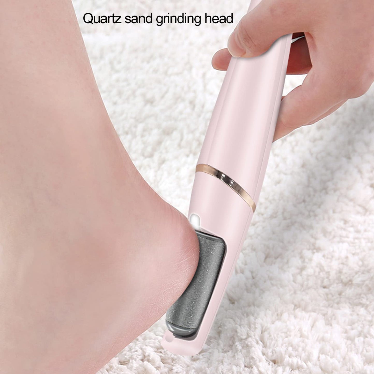 Asixxsix Foot Callus Remover, Rechargeable Electric Foot Callus Remover, Portable Foot Scrubber Professional Pedicure Tools, Foot File Pedicure Kits for Dead, Hard Cracked Dry Skin Gift