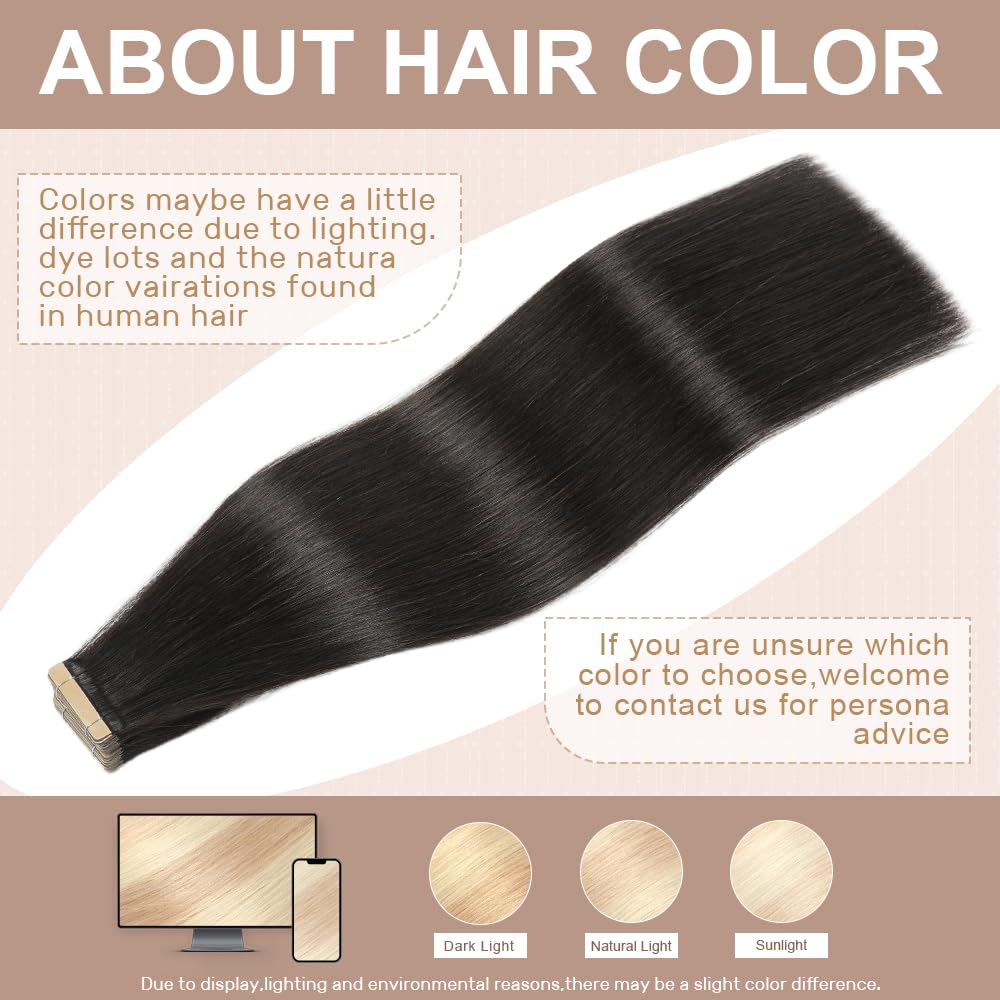 Golden Brown Tape in Hair Extensions Human Hair,14 Inch Human Hair Tape in Extensions 20Pcs Tape Ins Human Hair Extensions for Women Seamless Tape in Hair Extensions Real Human Hair