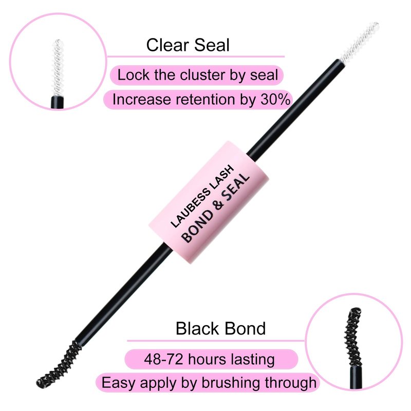 DIY Lash Extension Kit Bond and Seal Lash Glue Remover 300 Pcs Lash Clusters Kit Mascara Wands Eyelash Extension Kit Eyelash Tweezers Individual Lashes Kit (Set 20D/40D/50D-0.07D-8-16Mix)