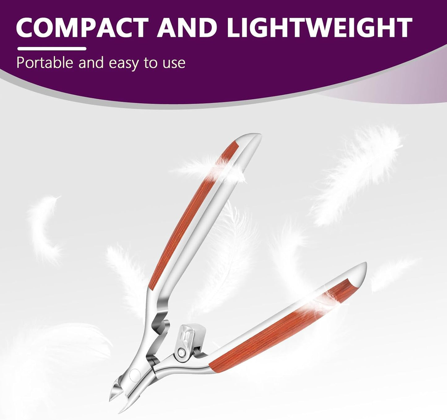 Professional Cuticle Trimmer - Extra Sharp Stainless Steel Nippers for Nail Art | 0.98 Inch Jaw