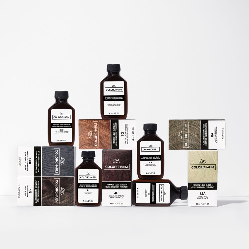 COLORCHARM Permanent Liquid Hair Color | 3RV Black Cherry | Up to 100% Gray Coverage | 1.42 Fl Oz