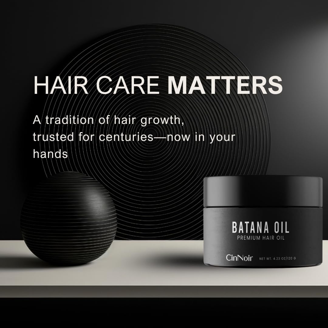 Dr Sebi Batana Oil for Hair Growth - 100% Raw Batana Oil, Organic & Natural, Cold-Pressed Sourced from Honduras, For Thicker & Stronger Hair, 4.23 oz for Men and Women