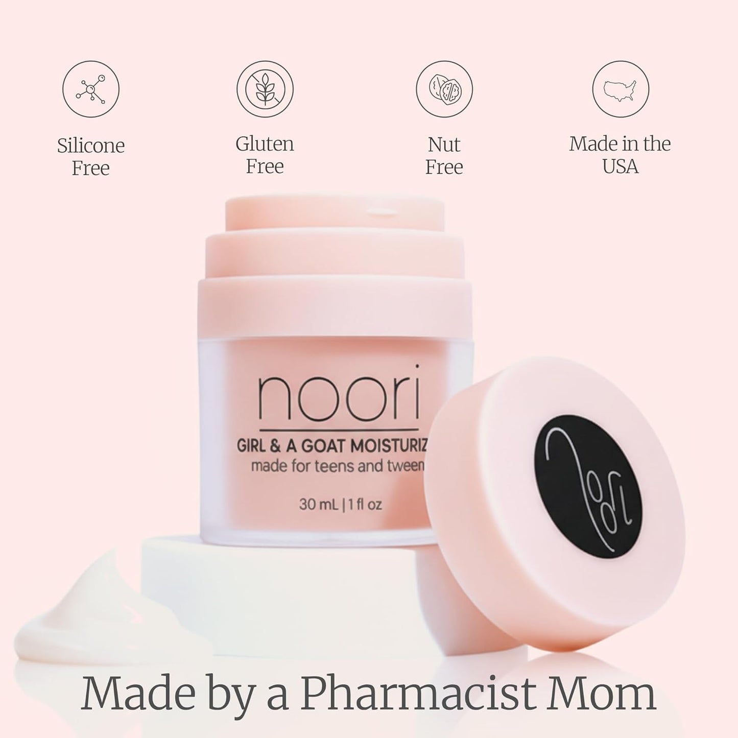Moisturizer for Teens & Tweens - Lightweight, Fragrance-Free Face Cream for Sensitive, Acne-Prone Skin | Barrier Support, Ages 8+