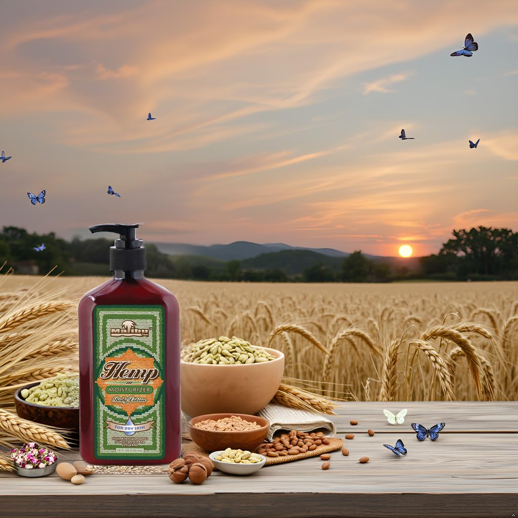 Malibu Tan Body Lotion for Dry Skin HEMP Moisturizer, 18 fl oz - NEW