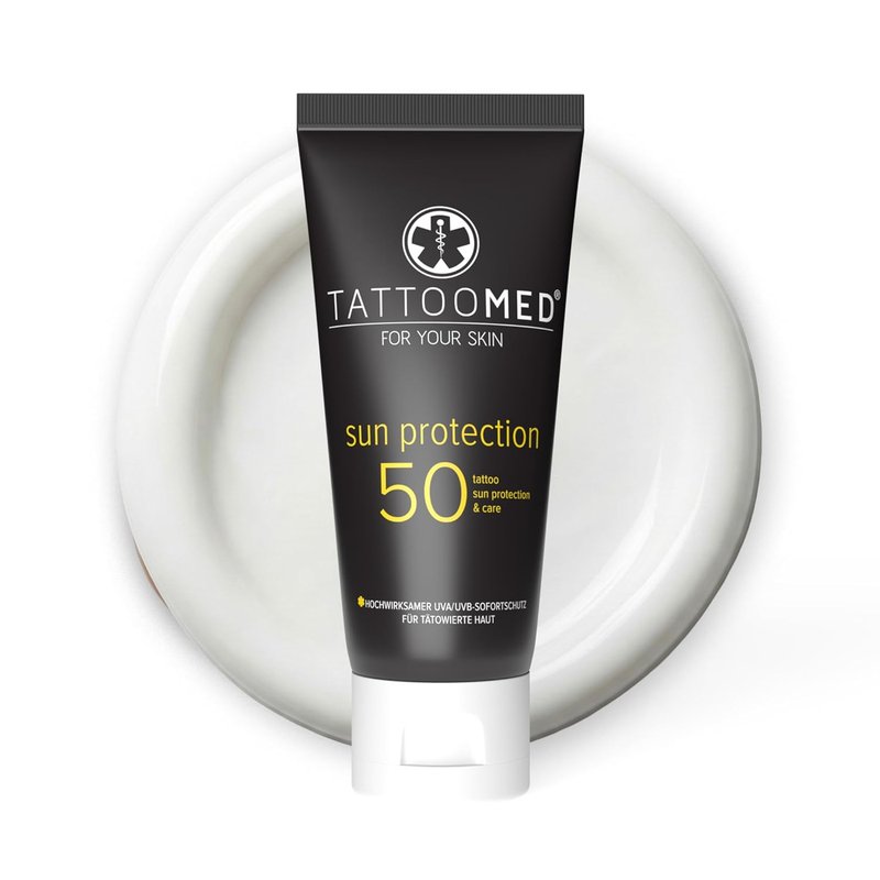 TattooMed SPF 50 Sun Protection Cream - Ultimate Tattoo Care & Color Protection | 100ml