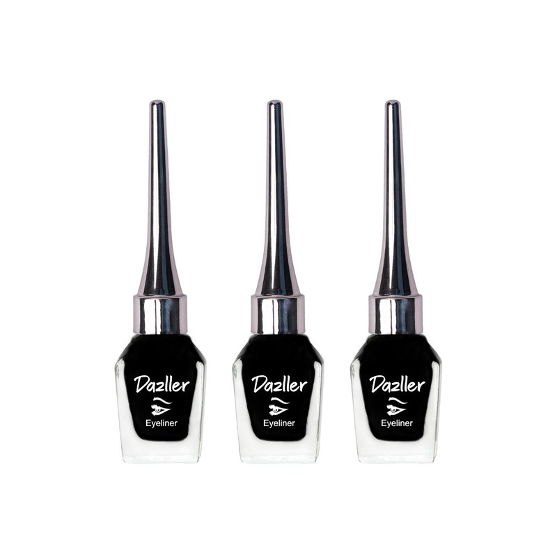Dazller Eyeliner, Matte, Washable, Water-resistant, Smudge-proof, Up to 8 hrs stay, Lightweight, One Stroke Application 6.5mL, Black