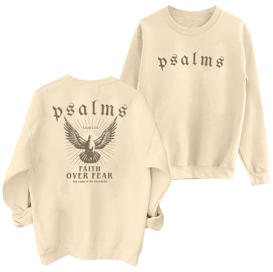 FAYALEQ Christian Sweatshirts for Women: Jesus Faith Sweatshirt Faith Over Fear Hoodie Bible Verse Shirts Jesus Pullover Apricot