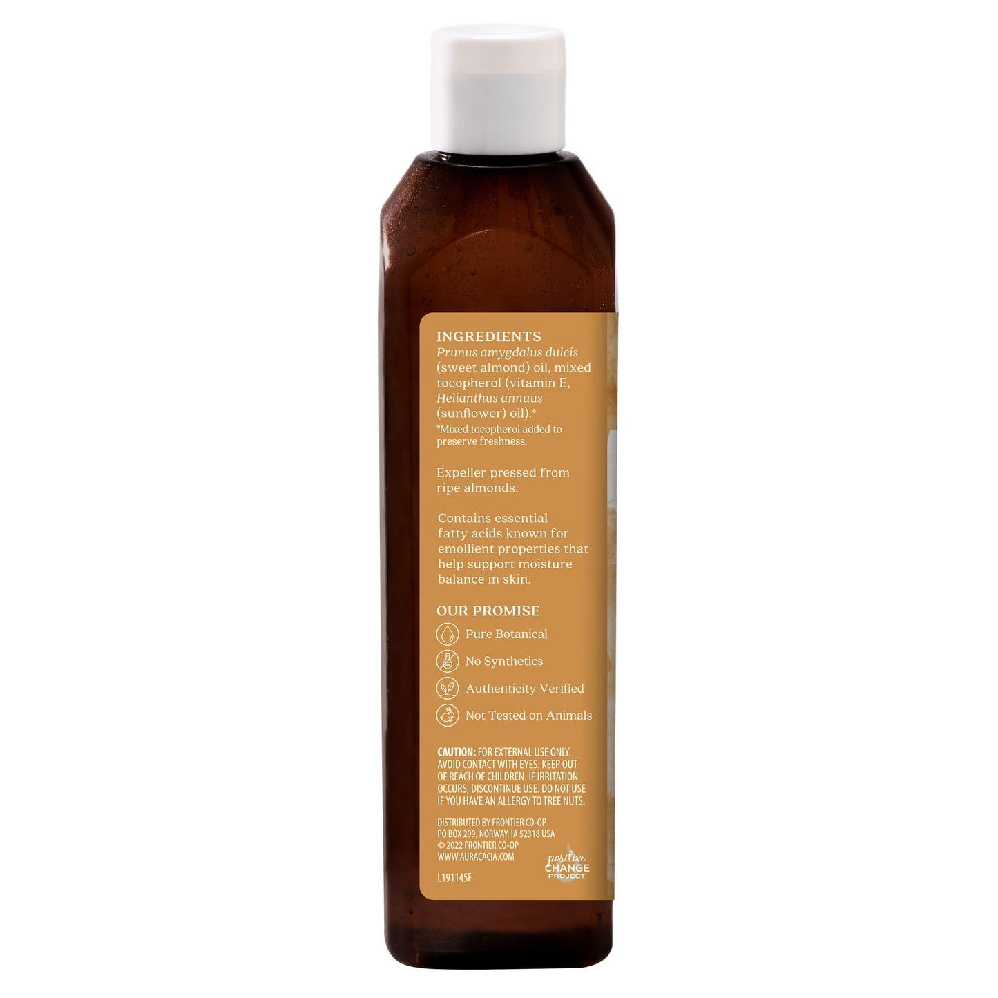 Aura Cacia Natural Skin Care Oil Sweet Almond | 16 Fl Oz (Pack of 2)