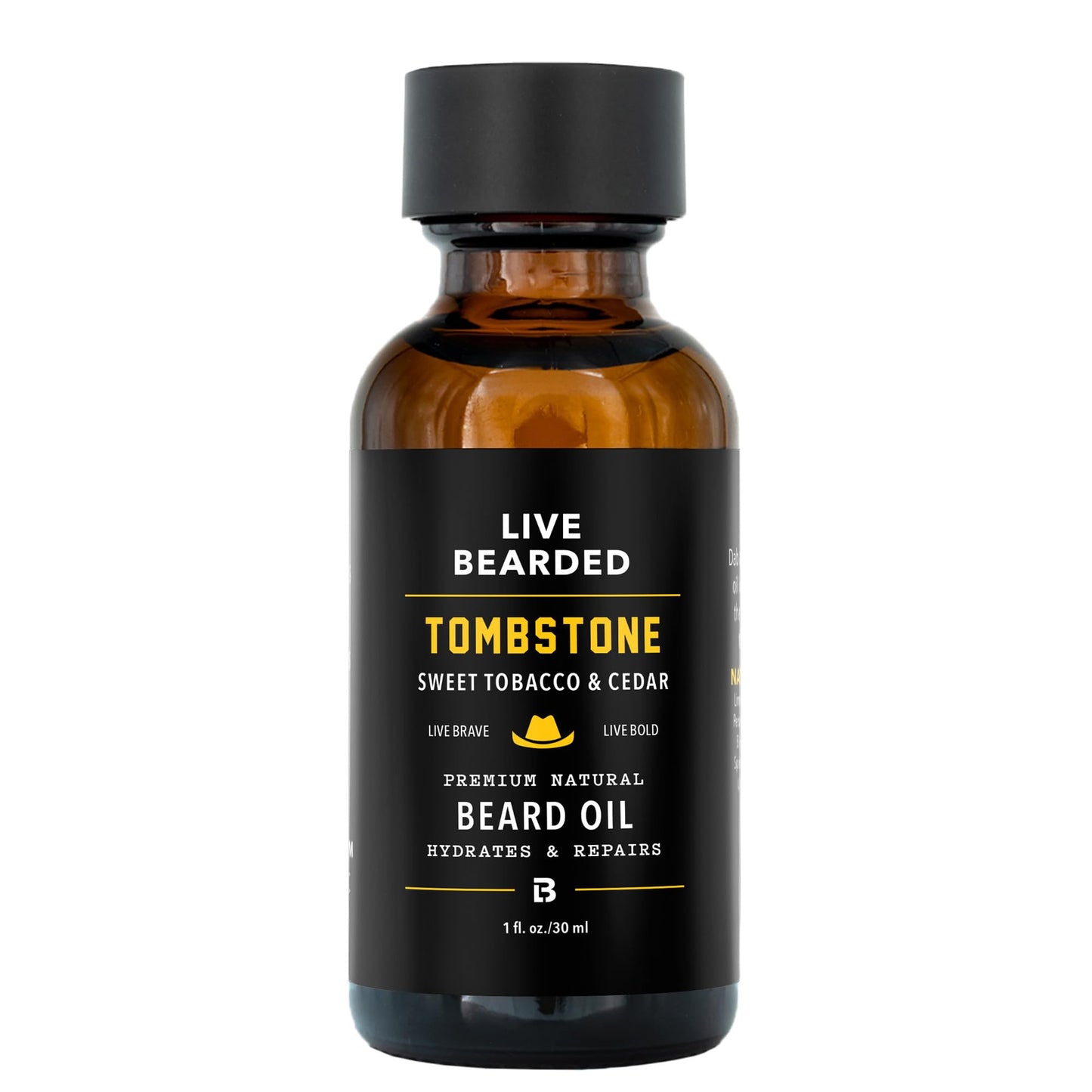 Live Bearded® Beard Oil, Tombstone, Sweet Tobacco, Cedar, 1 fl oz