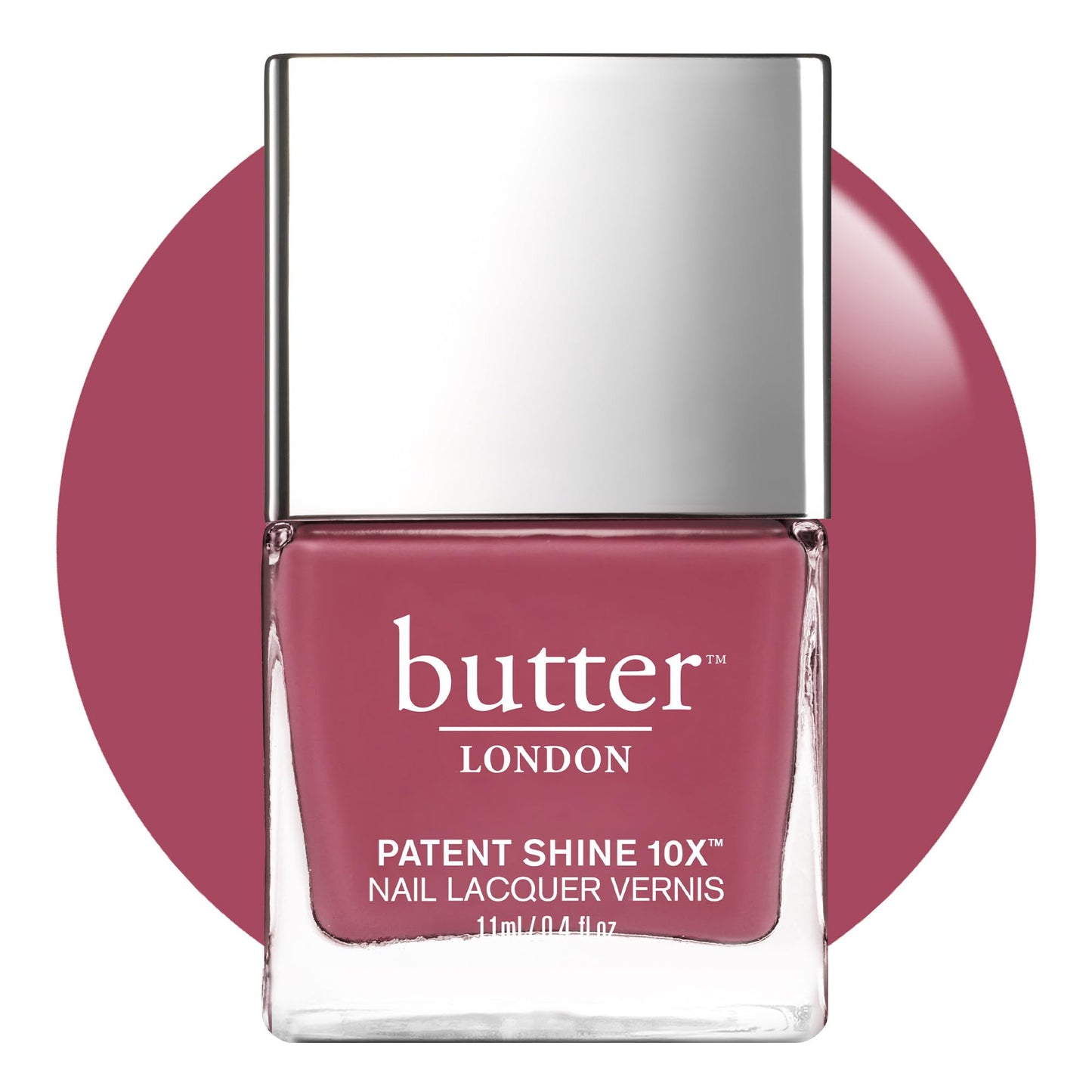 butter LONDON Patent Shine 10X Nail Lacquer Polish, Dearie Me (Pink) - Gel-Like Finish & Chip-Resistant Nail Lacquer Helps Protect & Strengthen Nails - Non-Toxic, Vegan, & Cruelty-Free (0.4 Fl Oz)