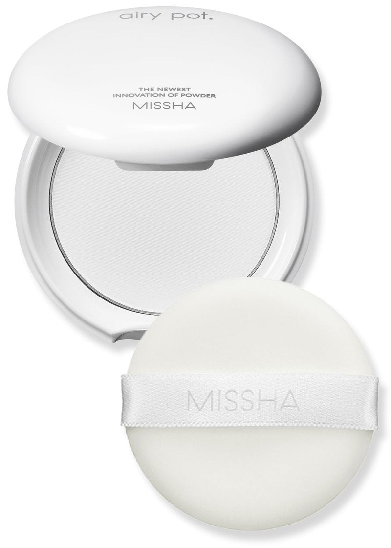 MISSHA Airy Pot Pressed Translucent Powder Pact 5g I Make Up Finishing Setting Powder For a Natural Matte Finish
